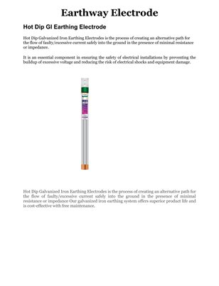 Earthing Electrode