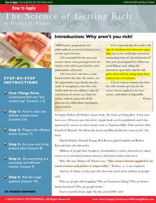 How to Apply the Science of Getting Rich