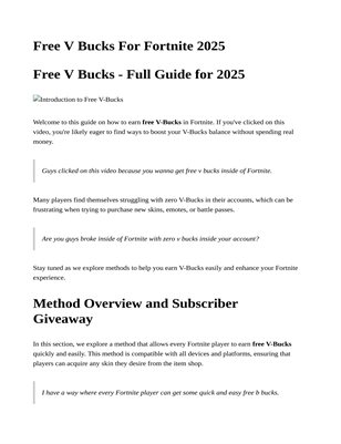 V Bucks for Fortnite