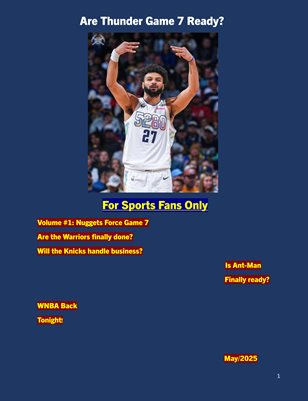 For Sports Fans Only Volume #1: Nuggets Force Game 7